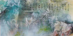 Split View Of New Chinese Landscape