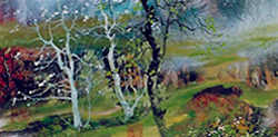 Split View Of New Chinese Landscape